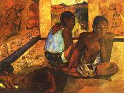 Paul Gauguin  Daydreaming oil on canvas